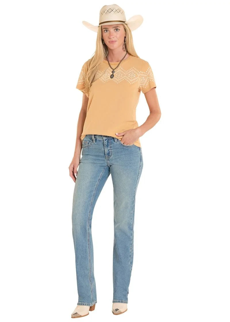 Women's Aztec Graphic Border Tee