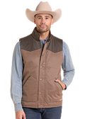 OIL SKIN VEST LINED