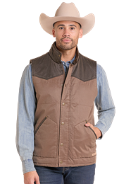 OIL SKIN VEST LINED