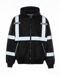 BLACK COAT W/ REFLECTIVE