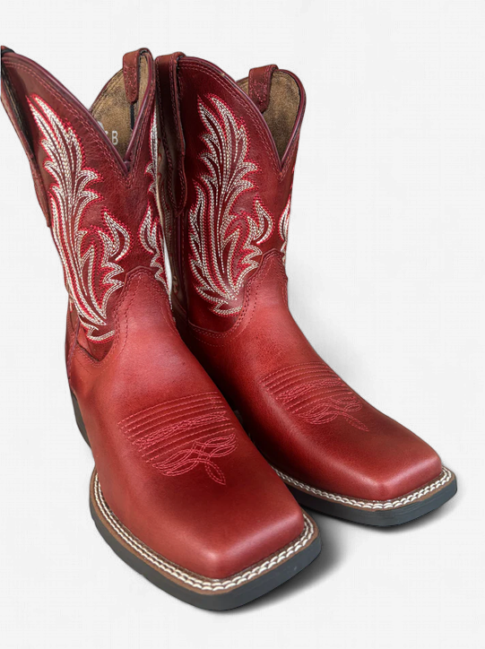 Ariat Women's Round Up Filly Flame Red
