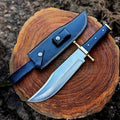 Handmade Bowie Knife – D2 Steel Blade & Buffalo Horn Handle