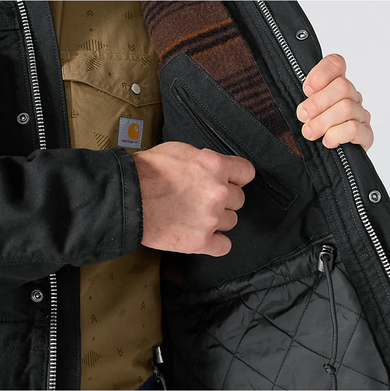 Montana  Black Rugged Flex® Duck Ranch Coat