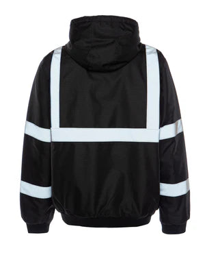 BLACK COAT W/ REFLECTIVE