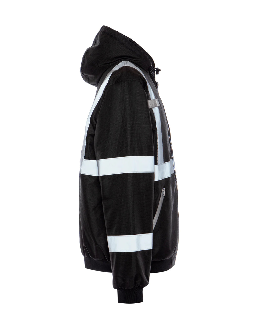 BLACK COAT W/ REFLECTIVE