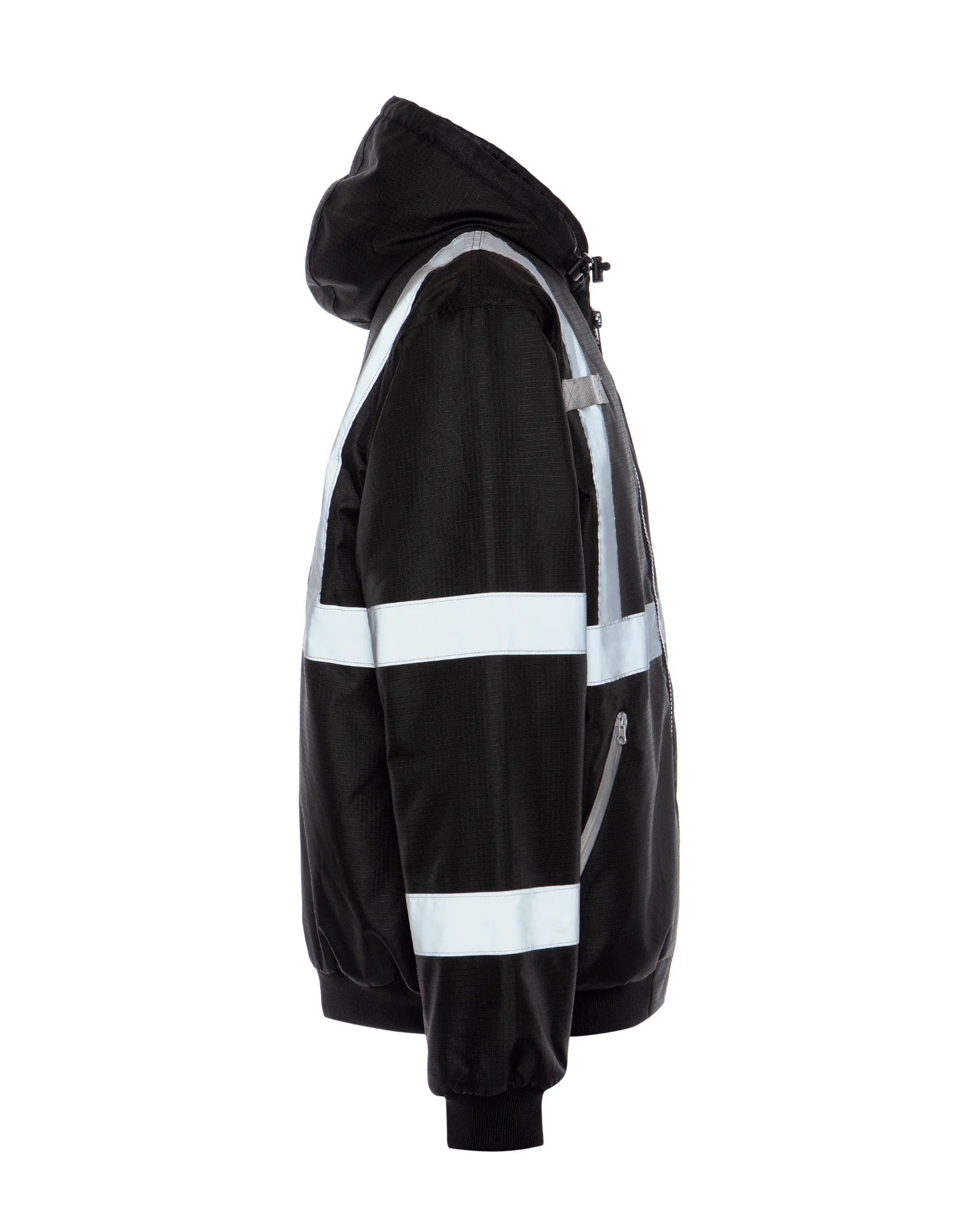 BLACK COAT W/ REFLECTIVE