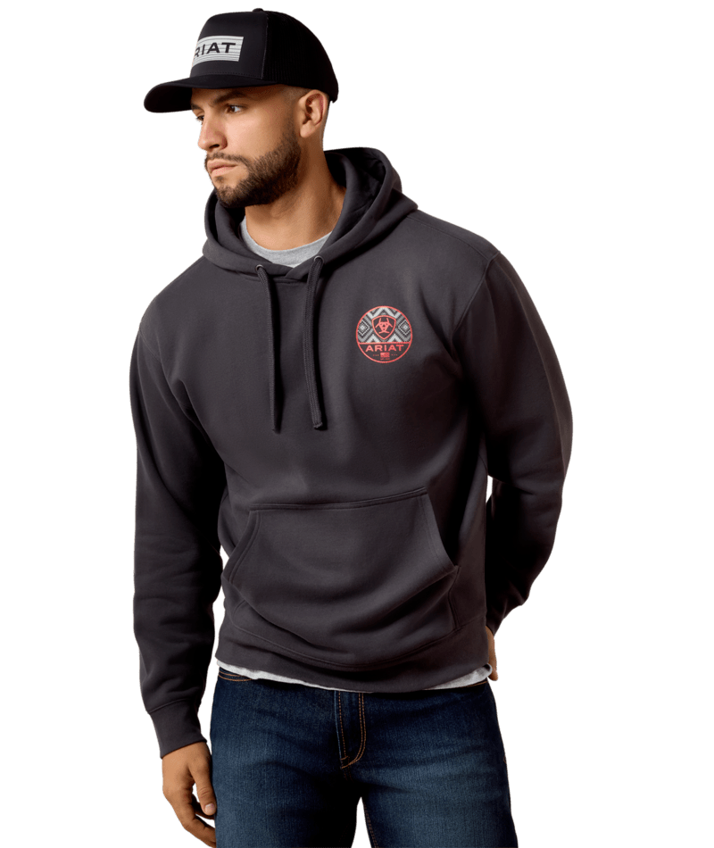 FRONTIET CIRCLE SHAPE HOODY