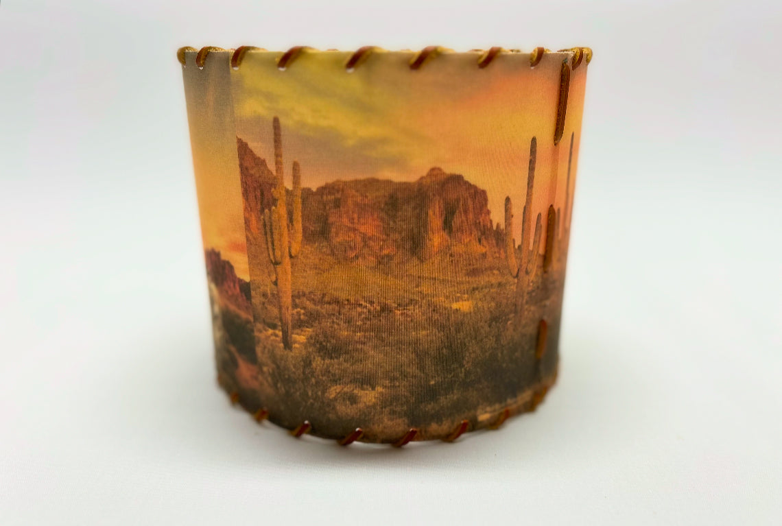 Desert Burros Lampshade 14-inch Large