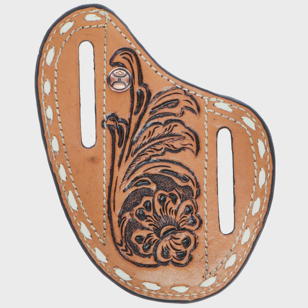 Tuff" Tan Leather Pancake Knife Sheath