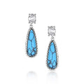 Crystal Dawn Turquoise Earrings