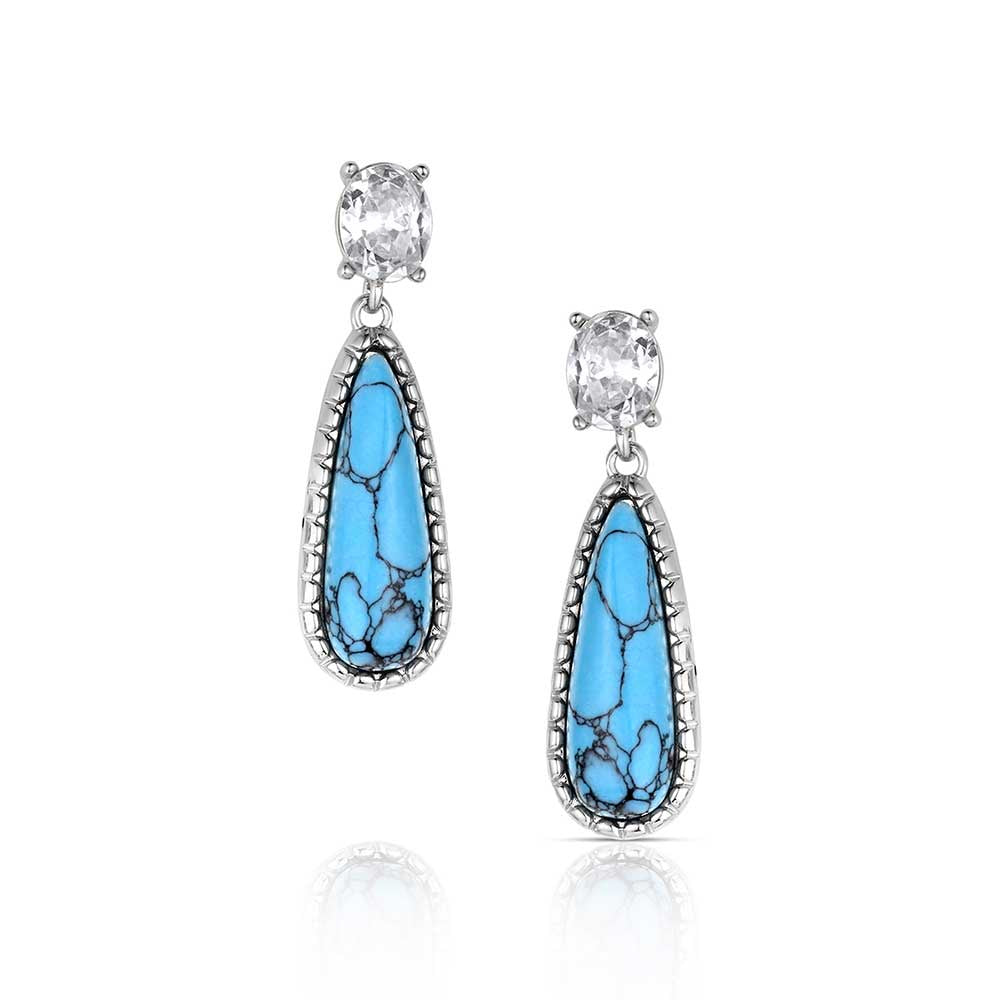 Crystal Dawn Turquoise Earrings
