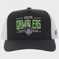 Austin Gamblers" Hat Black/White w/Green