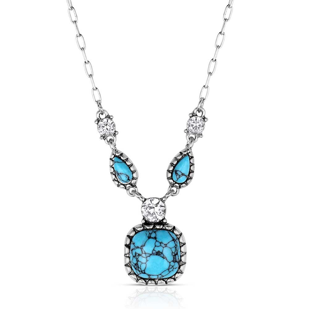 Snowfall Ridge Turquoise Necklace