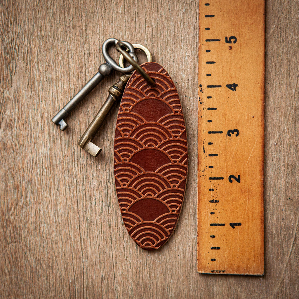 Artisan Leather Keychain Design 03