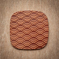 Artisan Leather Coaster Design 07