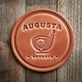Augusta Georgia Golf Club Leather Coaster