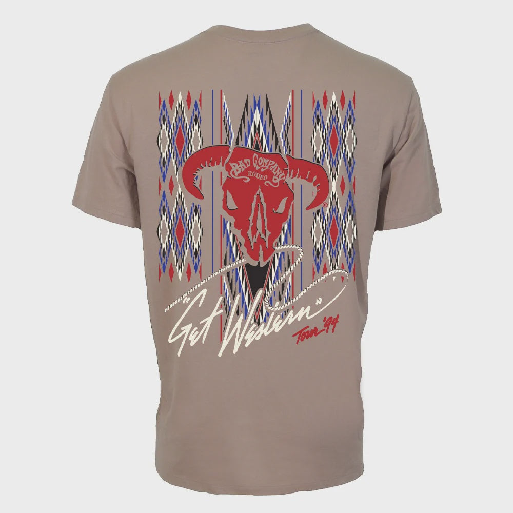 Bad Company T-shirt Tan w/Multi-Color Logo