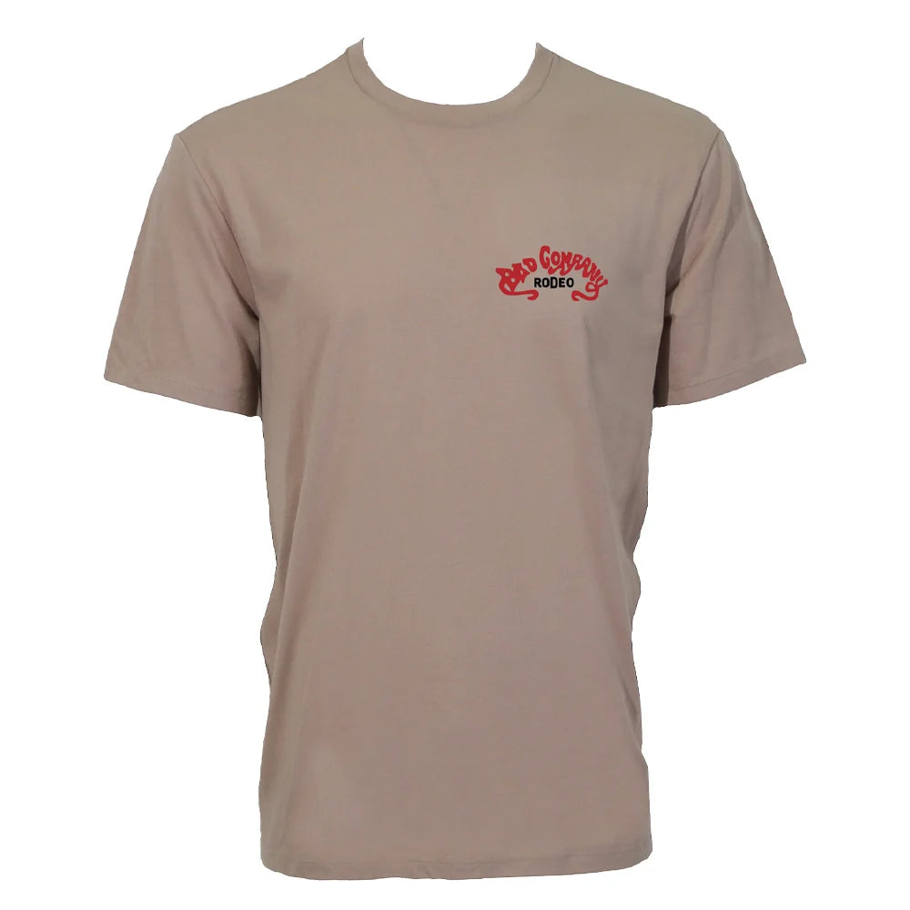 Bad Company T-shirt Tan w/Multi-Color Logo