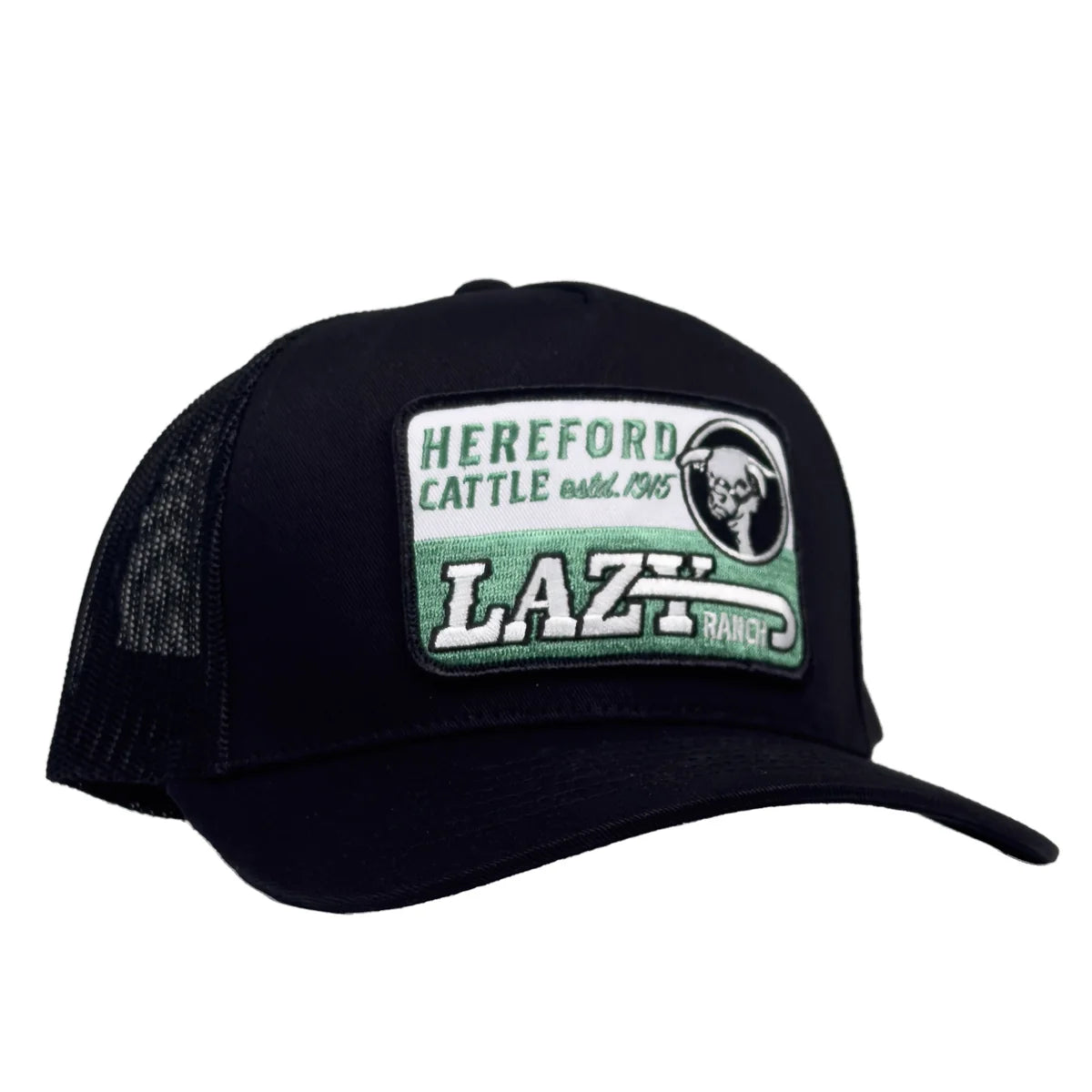 Lazy J Black Shafter High Profile Curved Bill Trucker