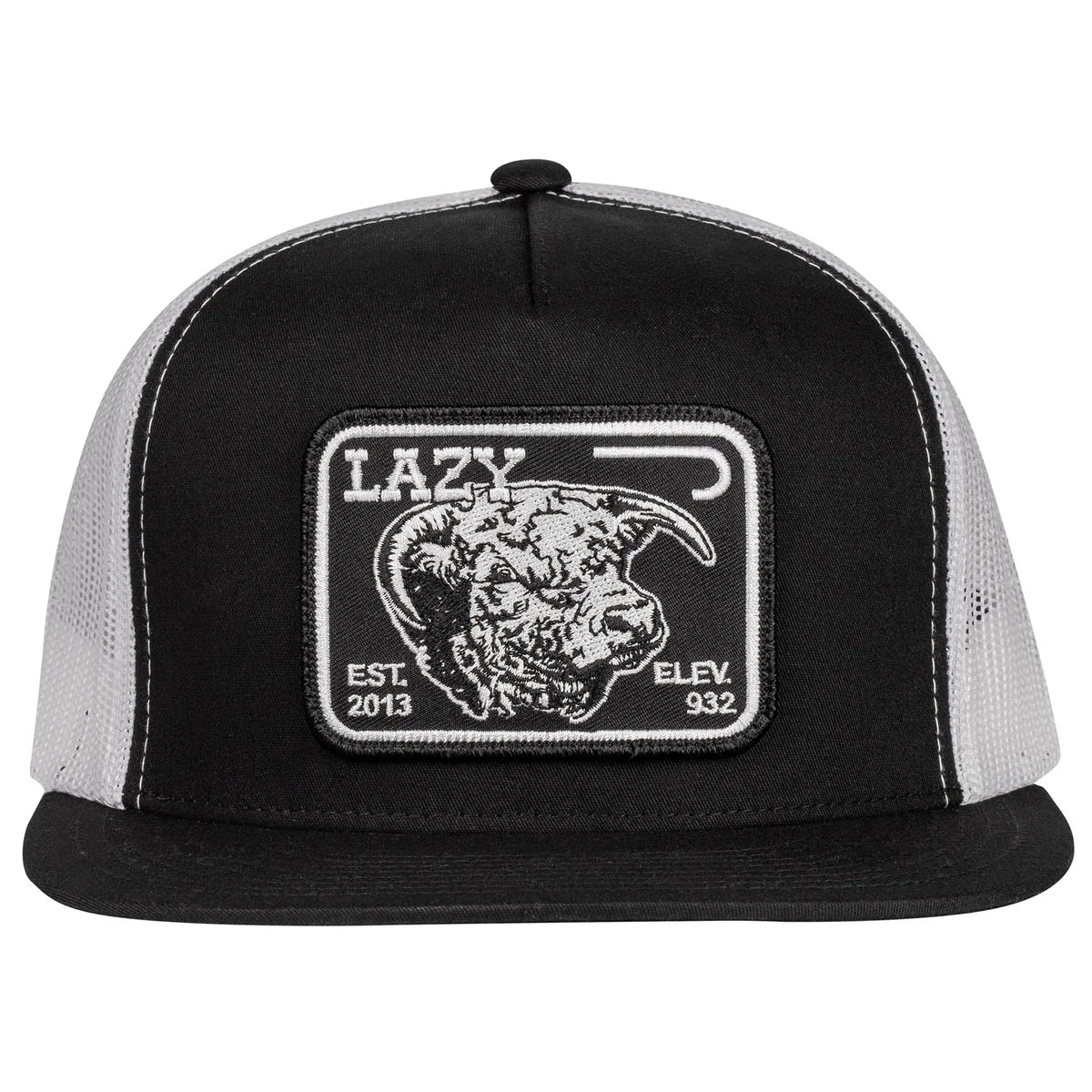 Lazy J Ranch Black & White Black Elevation