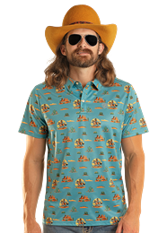 NOVELTY PRINTED POLO