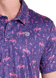 Men's Novelty Print  Performance Polo Shirt