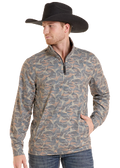 Rock n Roll Camel Camo 1/4 Zip Pullover