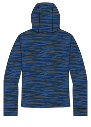 CAMO PRINTED PERF. HOODIE