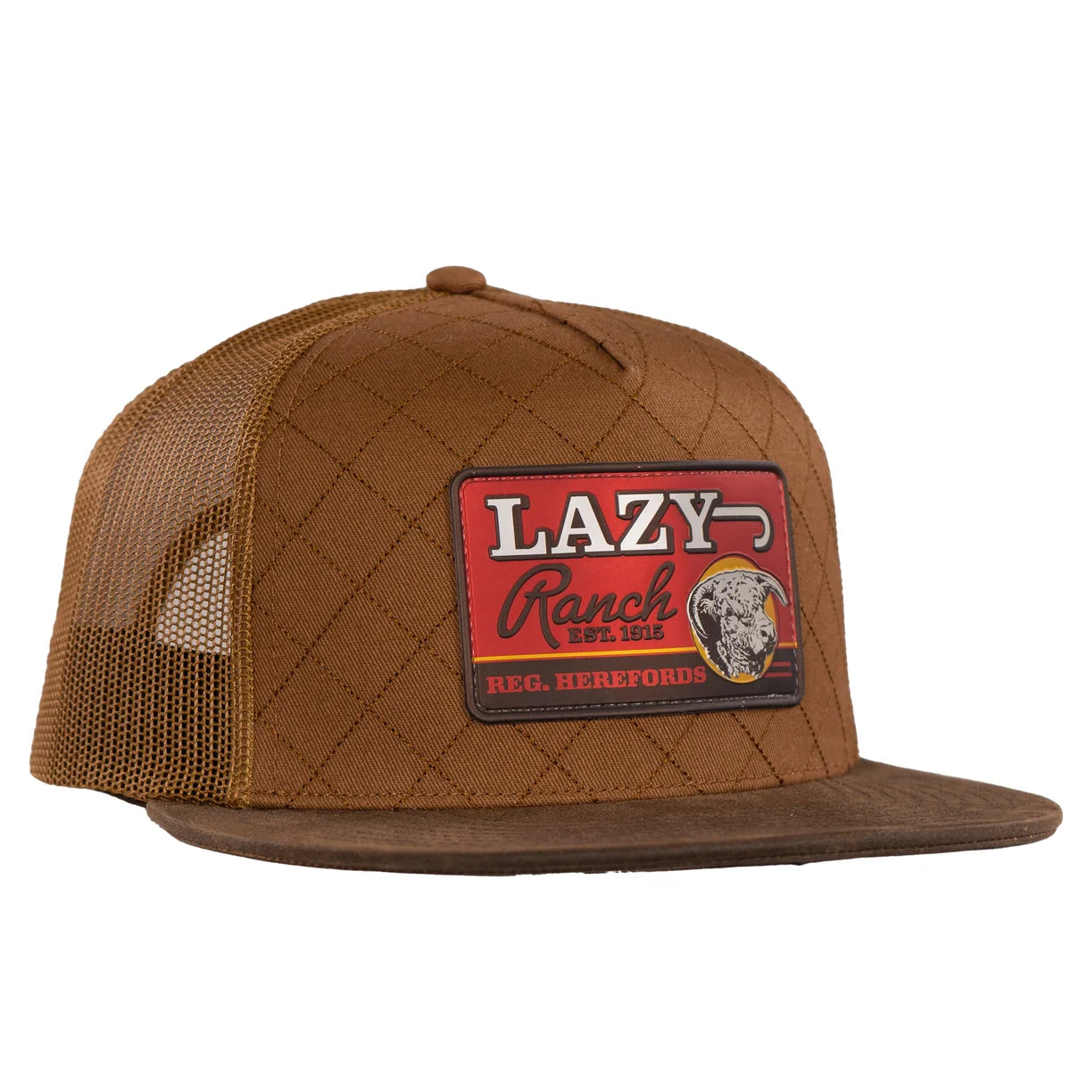 Lazy J Ranch Coyote Brown Quilted Hard Day