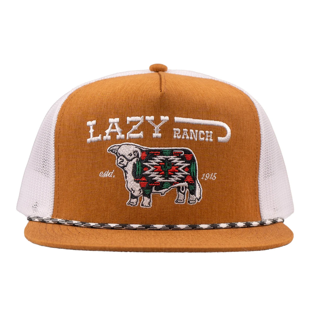 Lazy J Ranch Brown & White Alpine Classic Rope  Hat
