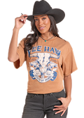Oversize Steer Skull Graphic T-shirt
