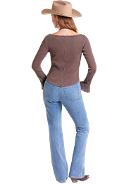 Rib Knit LS Top