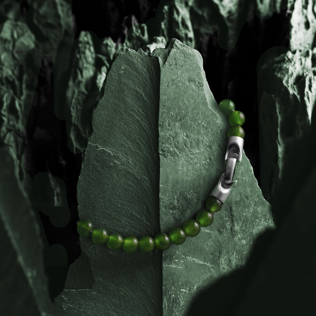 Spiritual Bead Set 8mm - Green Onyx & Riverstone