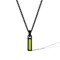 Birthstone Tag Necklace - Stealth