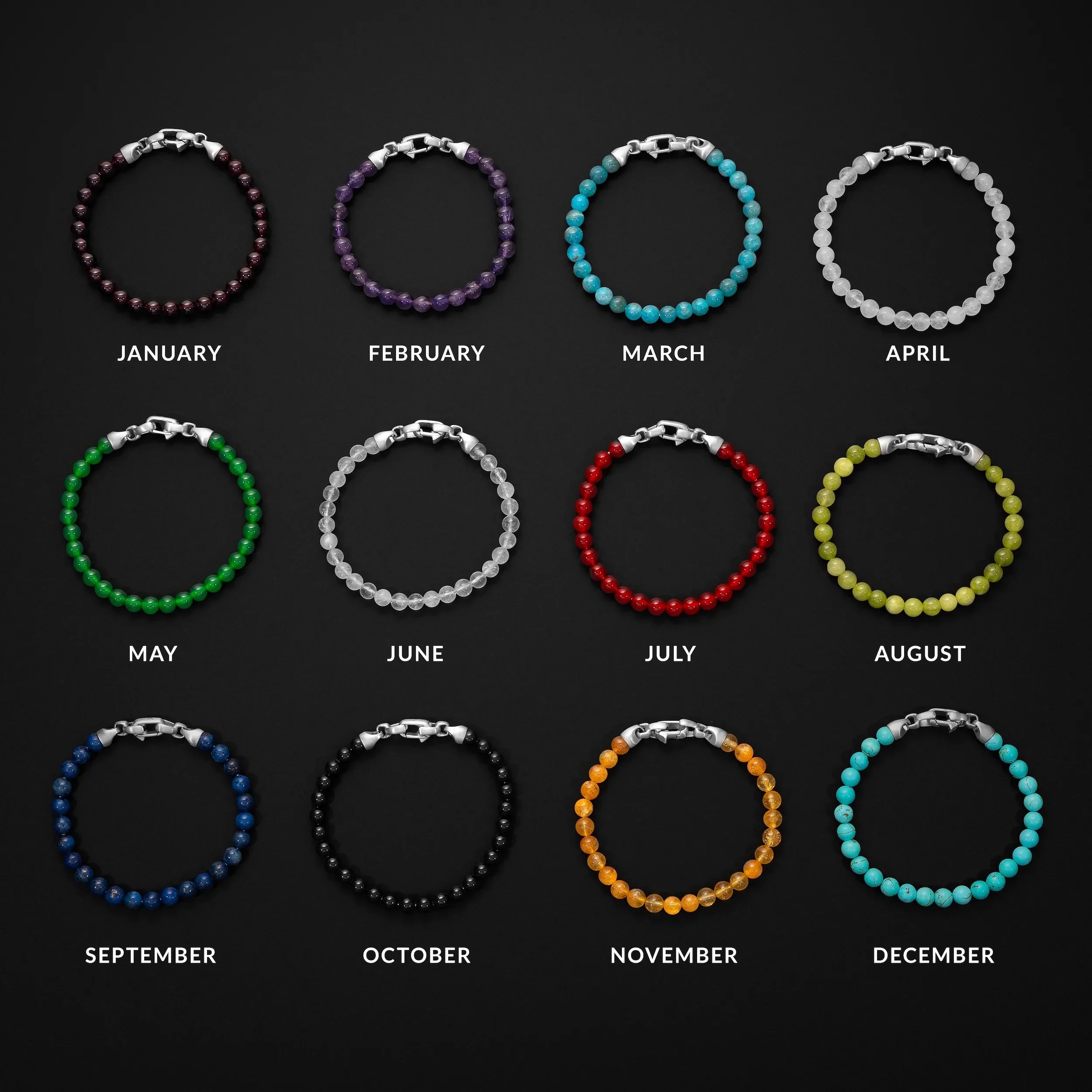 Birthstone Bracelet, 6MM - September