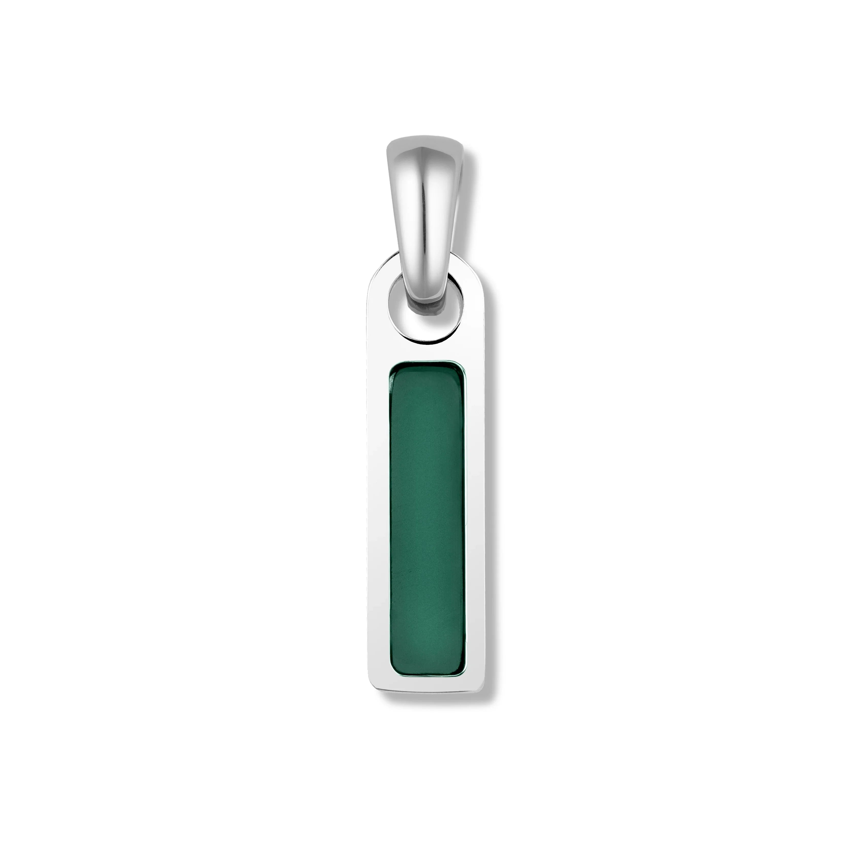 Birthstone Tag Pendant - Silver
