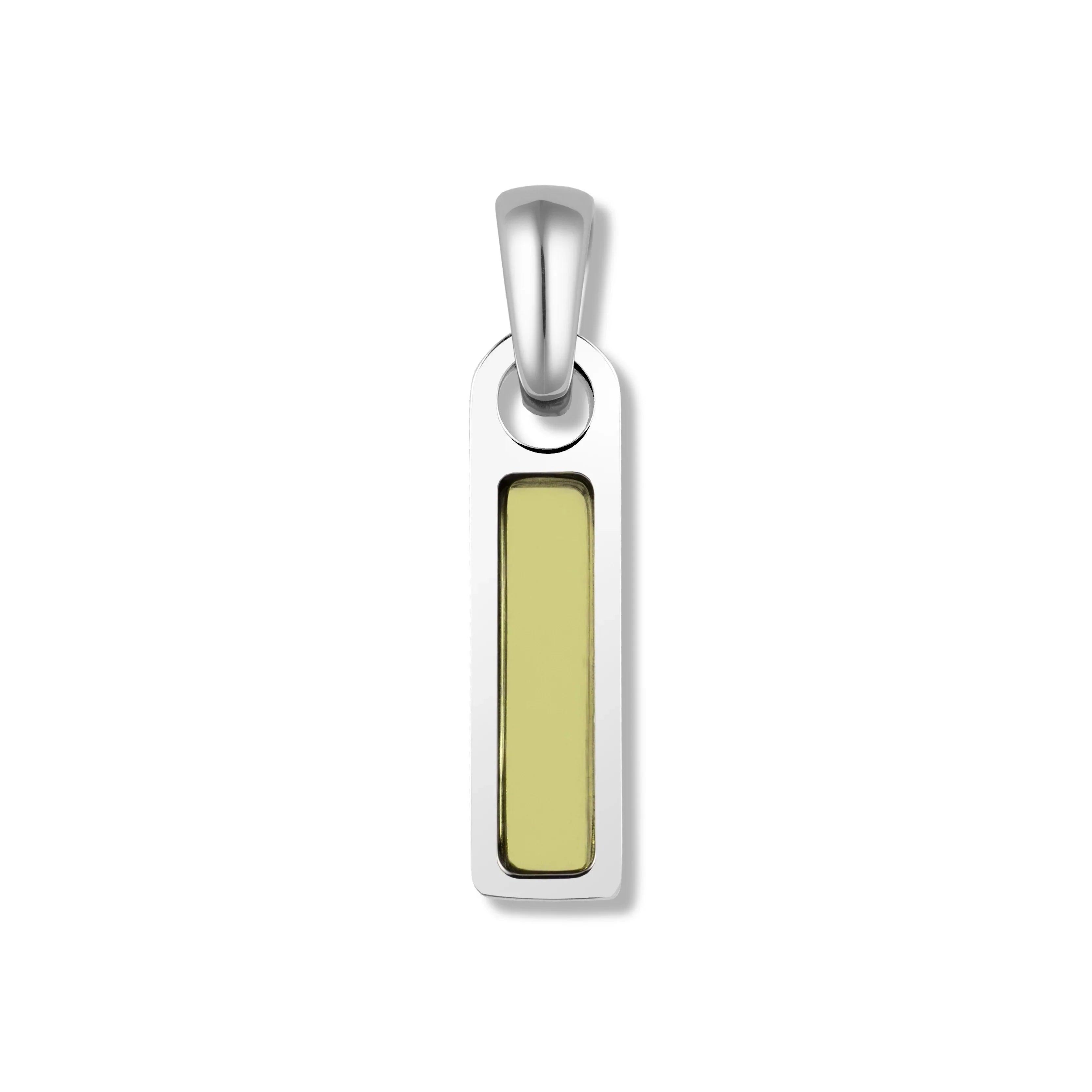 Birthstone Tag Pendant - Silver