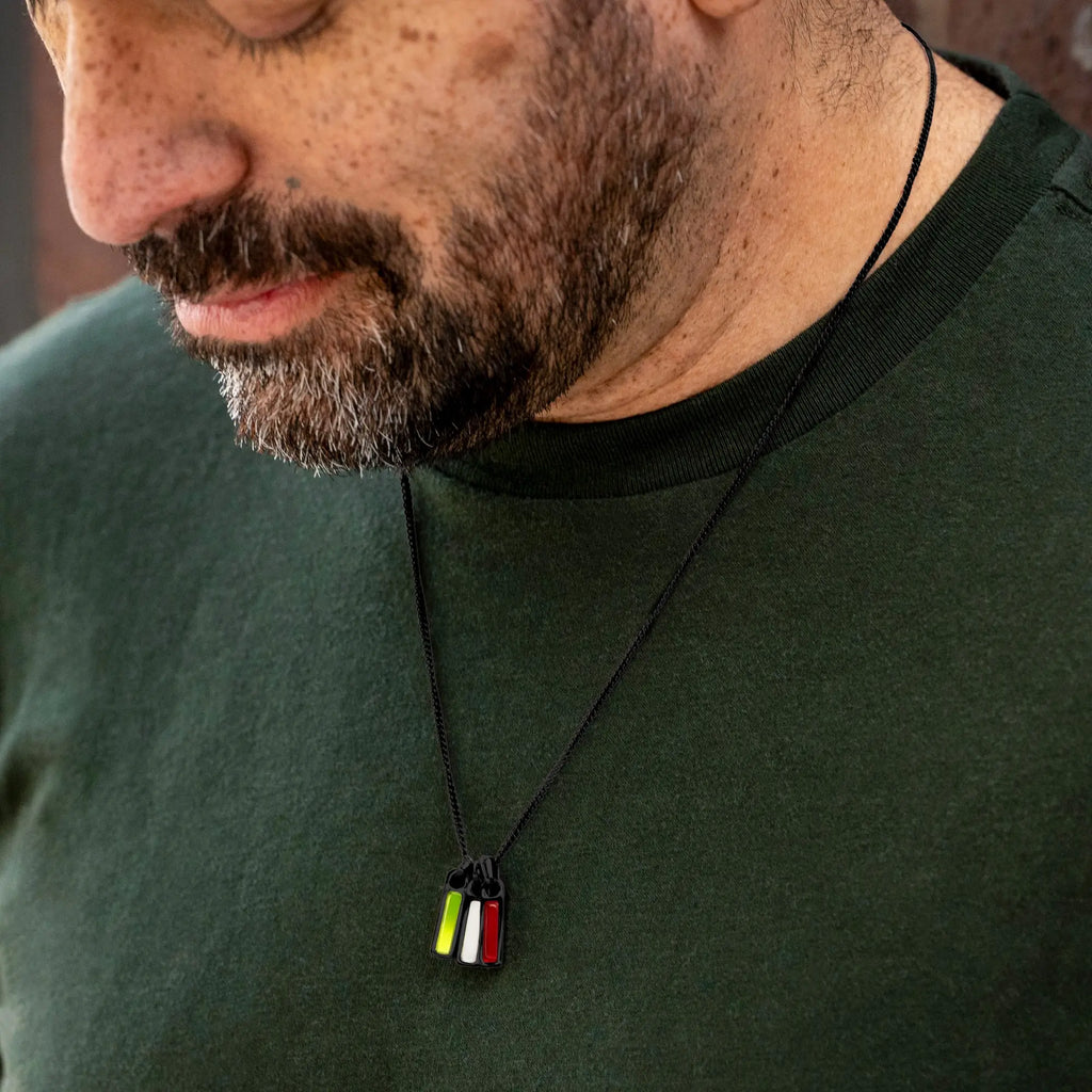 Birthstone Tag Pendant - Stealth