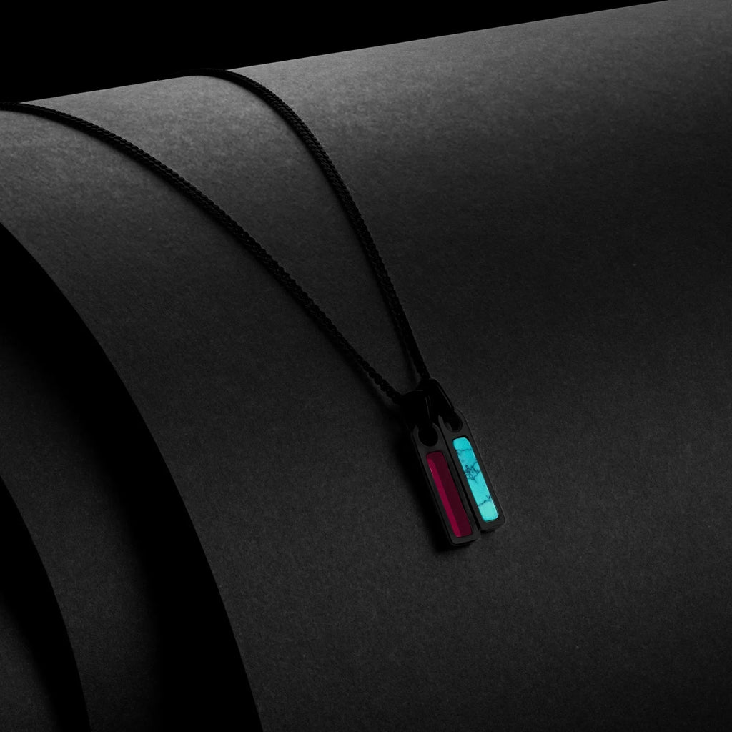 Birthstone Tag Pendant - Stealth