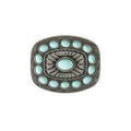 Blazin Roxx Rectangle Buckle Turquoise Stones