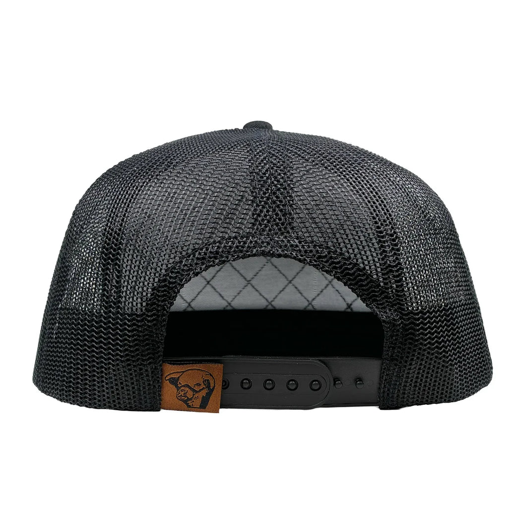 Lazy J Black Elevation Rope Trucker Hat