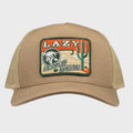 Lazy J Tan Big Bend Curved Bill Trucker Hat