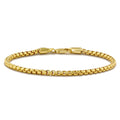 Box Chain Bracelet, 3MM - 14K Gold