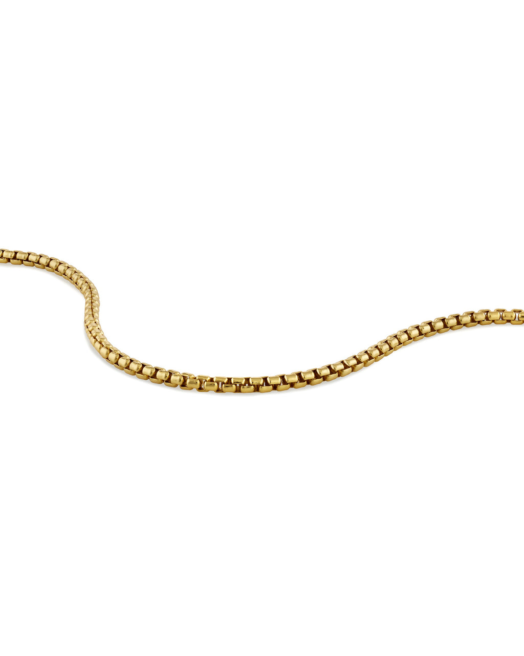 Box Chain Bracelet, 3MM - 14K Gold