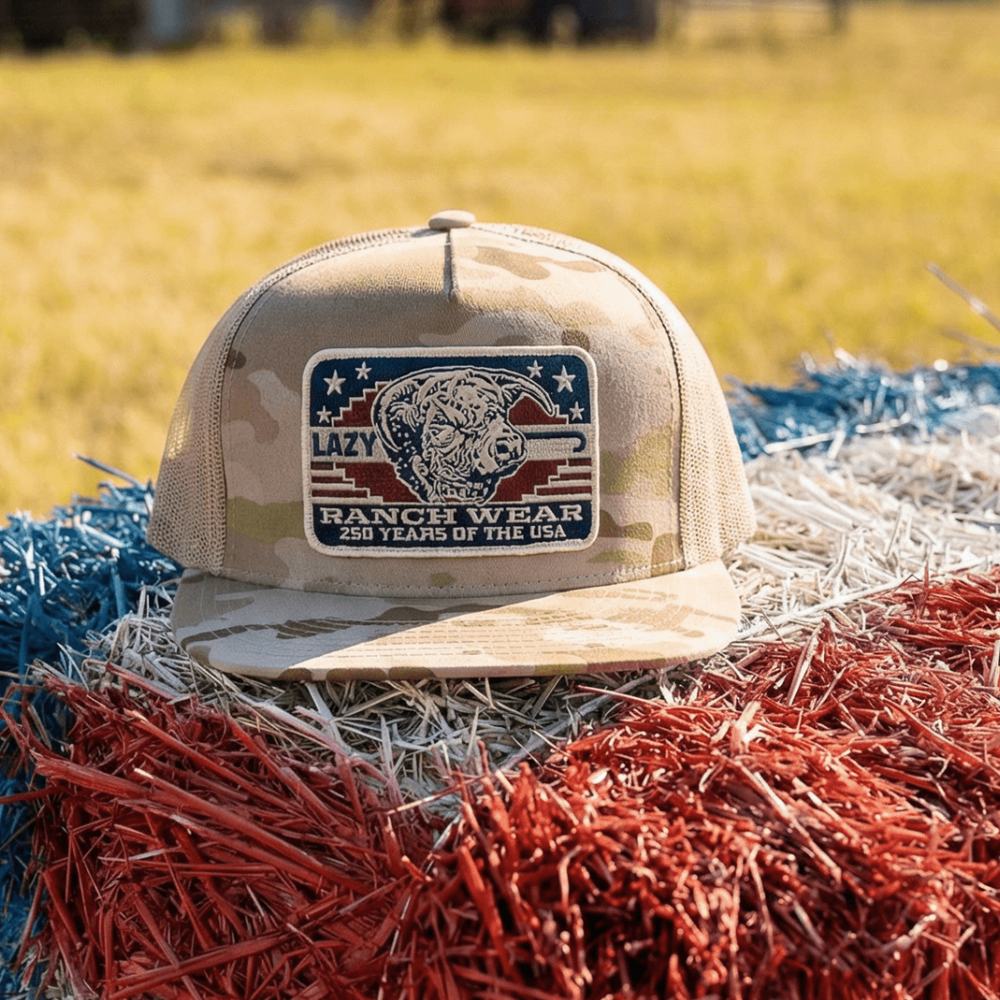 Lazy J Ranch Camo & Tan Freedom Classic  Trucker