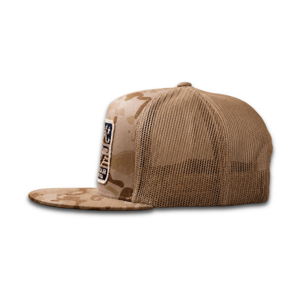 Lazy J Ranch Camo & Tan Freedom Classic  Trucker