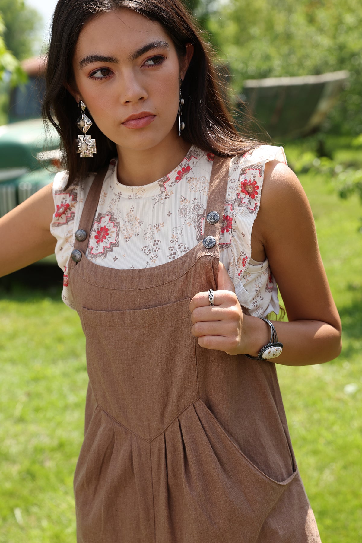 WOMENS JUMPER BRN