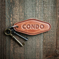 Condo Leather Keychain Motel Style
