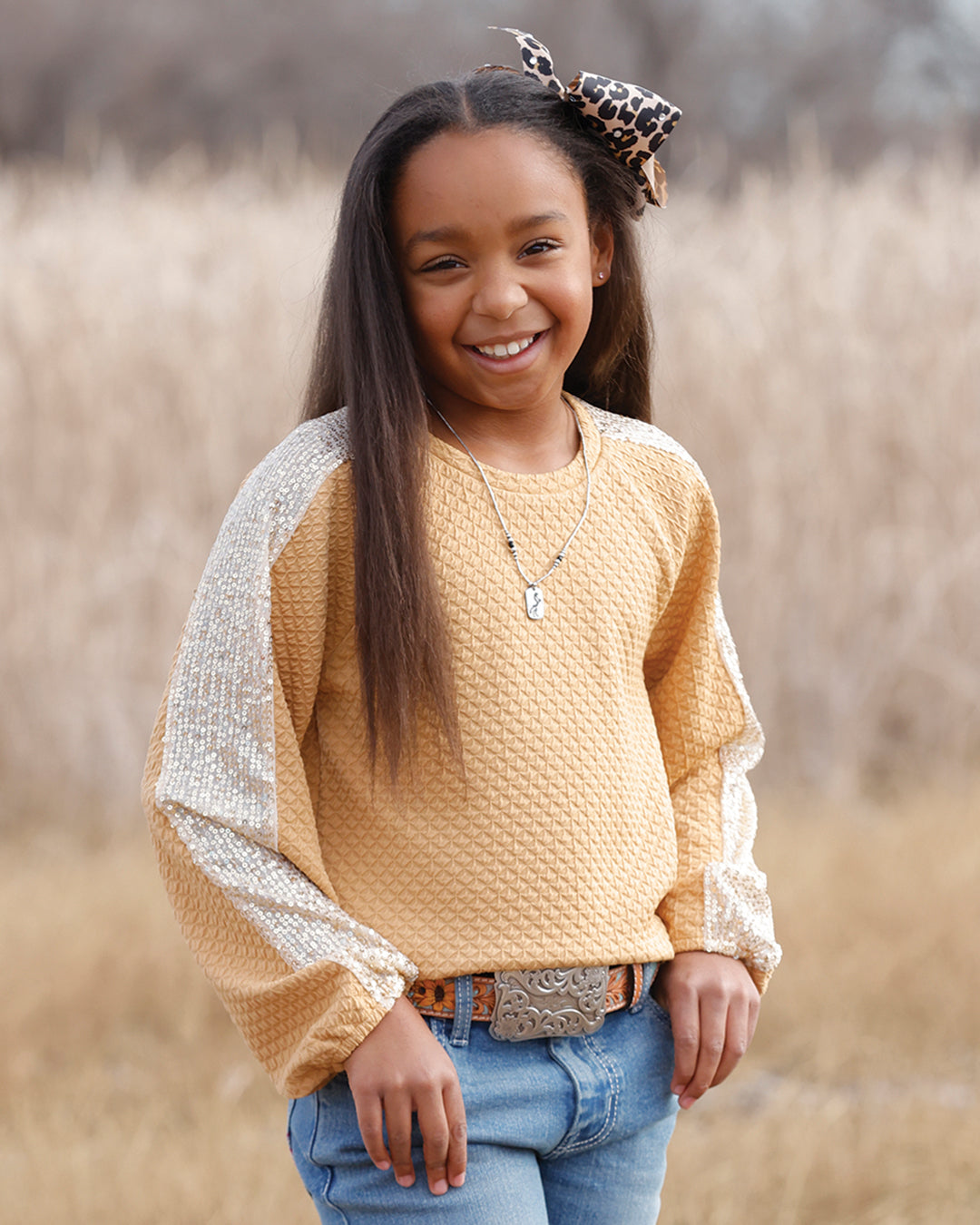 CINCH GIRLS GOLD TOP SHIMMMER