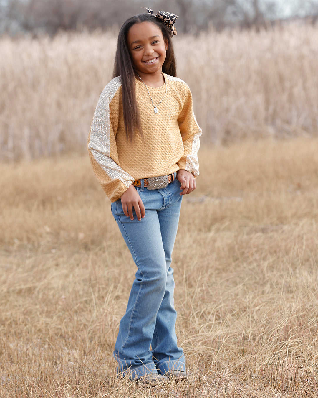 CINCH GIRLS GOLD TOP SHIMMMER